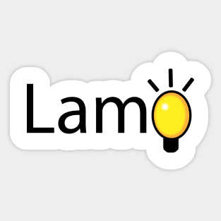 Lamp creative artwork Sticker